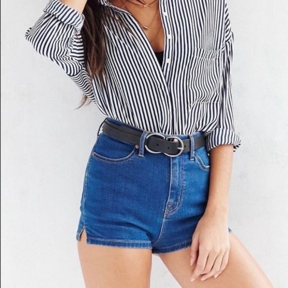 H&M Tops - Striped button down dress shirt size 4